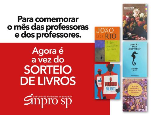 sorteio de livros