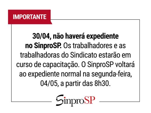 sem expediente